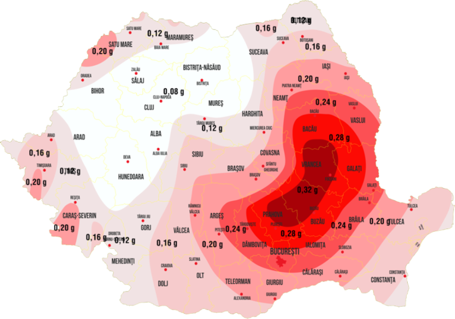 Harta seismică a României